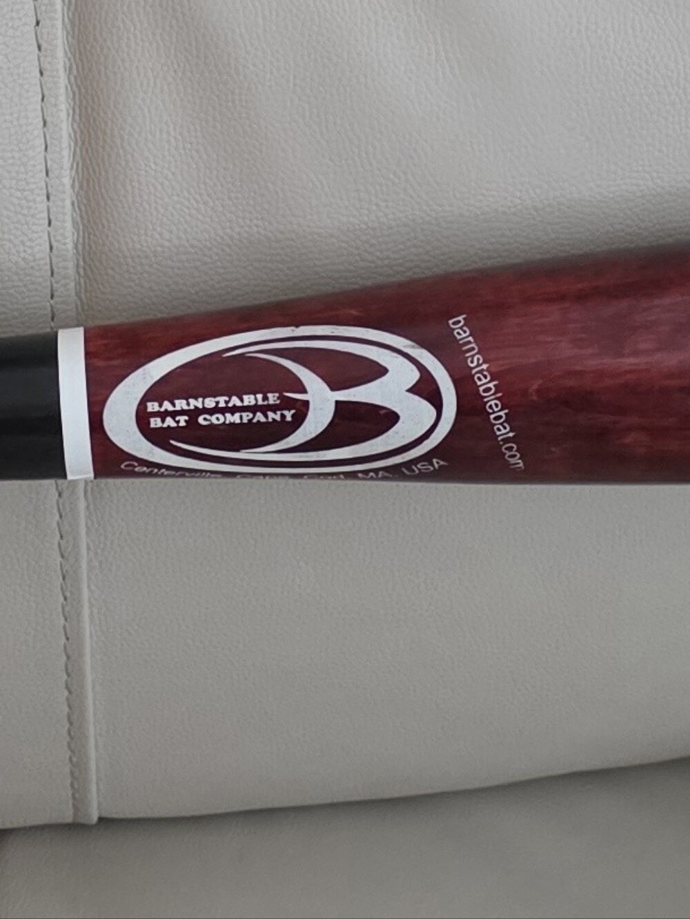 Classic Two-Tone Wood Baseball Bat - Black and Mahogany Souvenir Bat